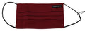 Dolce & Gabbana Maroon Silk Pleated Elastic Ear Strap One Size Face Mask by Dolce & Gabbana
