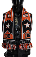 Dolce & Gabbana Multicolor DG Logo Printed Men Neck Wrap Shawl Scarf by Dolce & Gabbana
