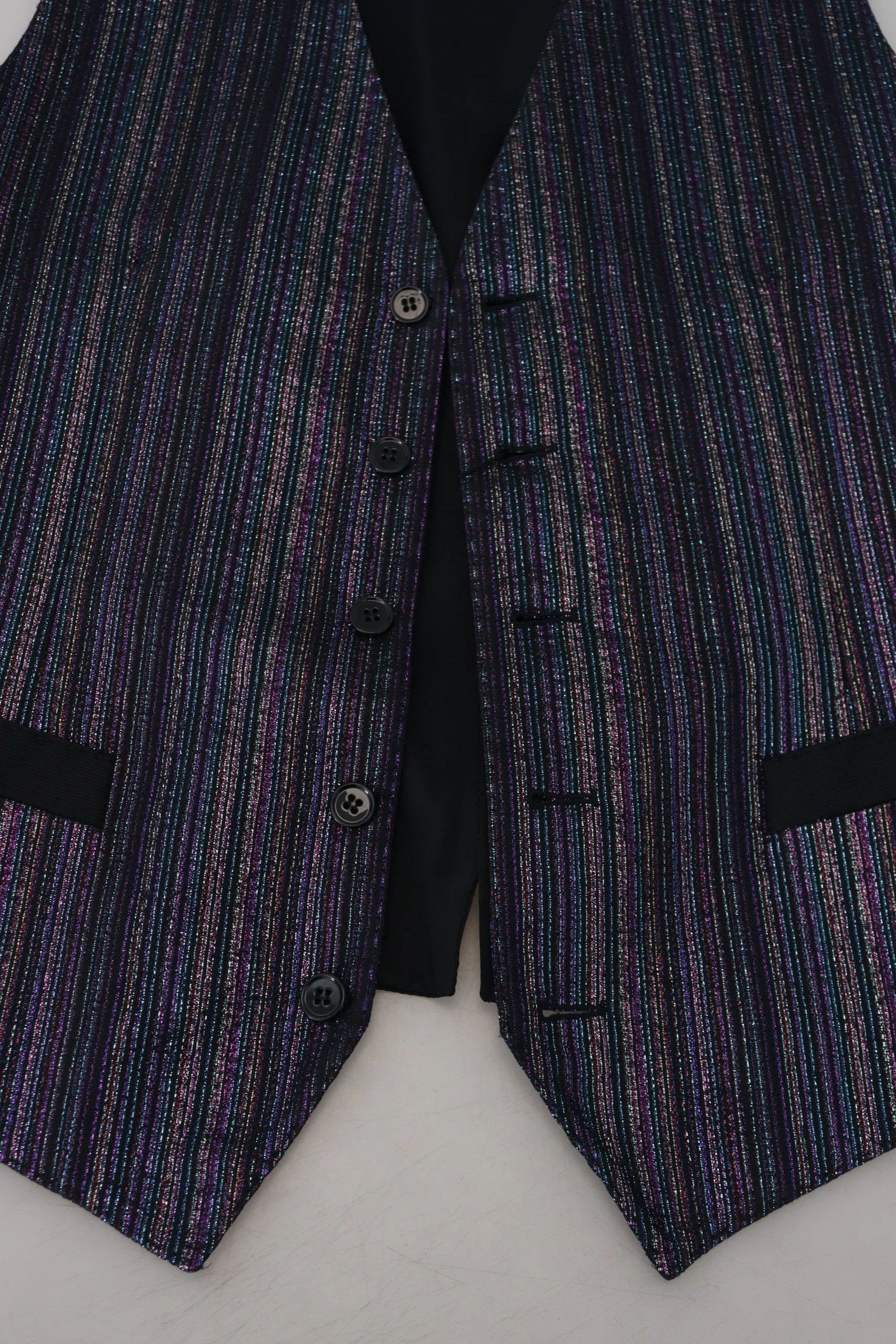 Dolce & Gabbana Multicolor Polyester Waistcoat Dress Formal Vest by Dolce & Gabbana