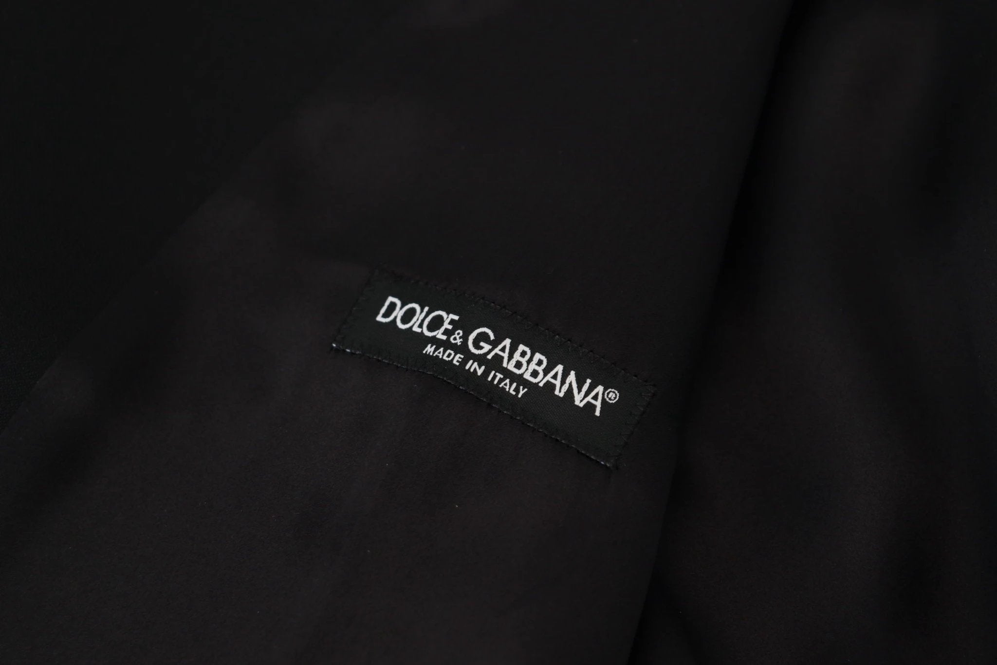 Dolce & Gabbana Black Virgin Wool Waistcoat Formal Dress Vest by Dolce & Gabbana