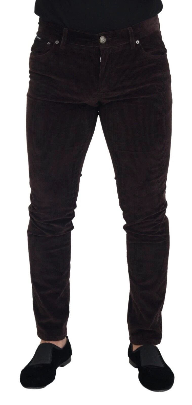 Dolce & Gabbana Brown Corduroy Men Casual Trouser Pants by Dolce & Gabbana