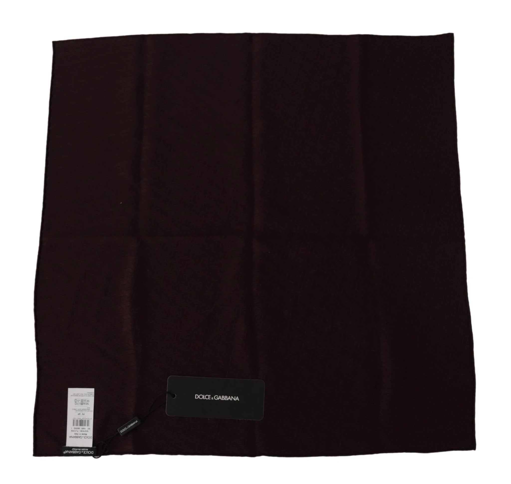 Dolce & Gabbana Brown Silk Blend Square Wrap Handkerchief Scarf by Dolce & Gabbana