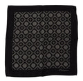 Dolce & Gabbana Black Geometric Patterned Square Handkerchief Scarf by Dolce & Gabbana