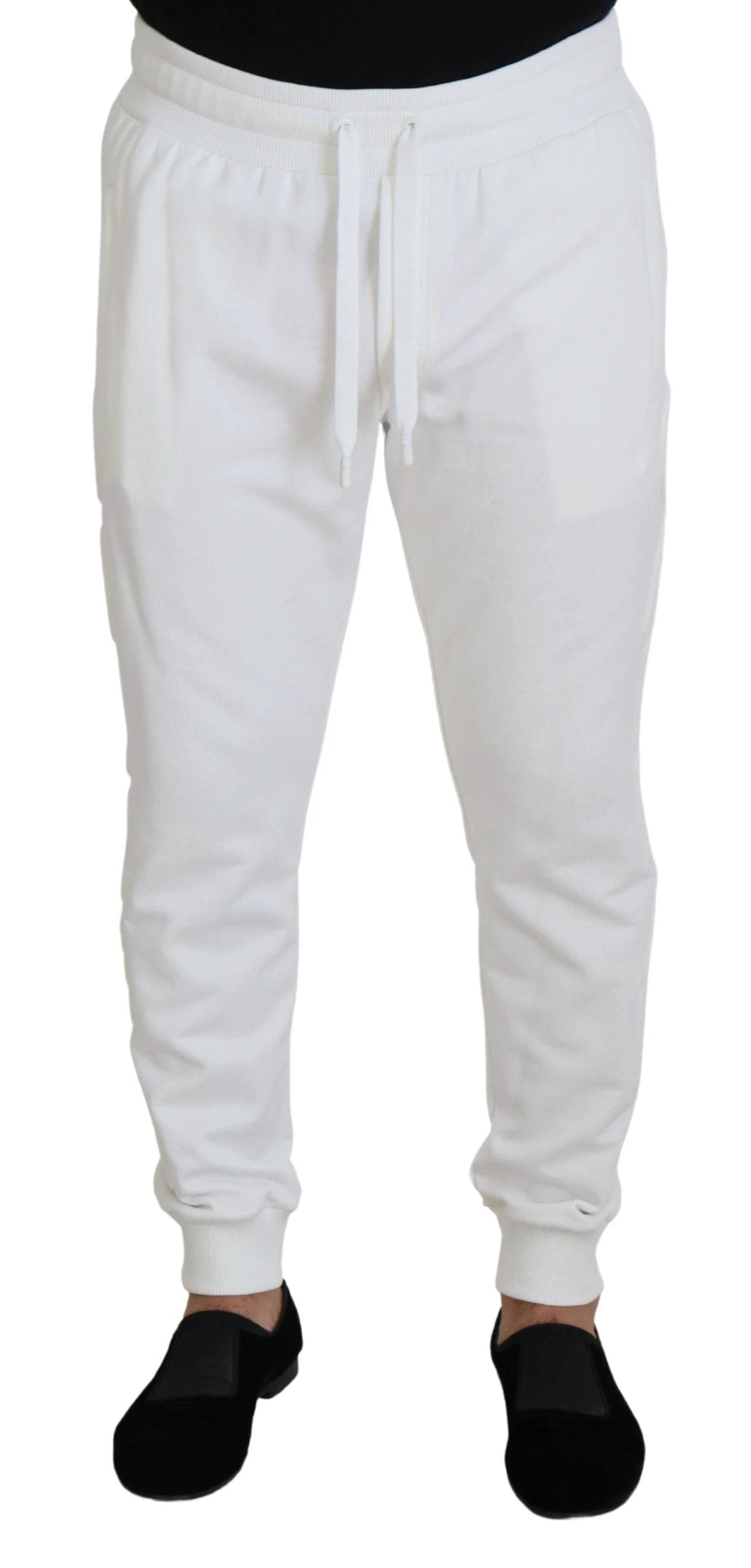Dolce & Gabbana White Sport Logo Cotton Sweatpants Trousers Pants by Dolce & Gabbana