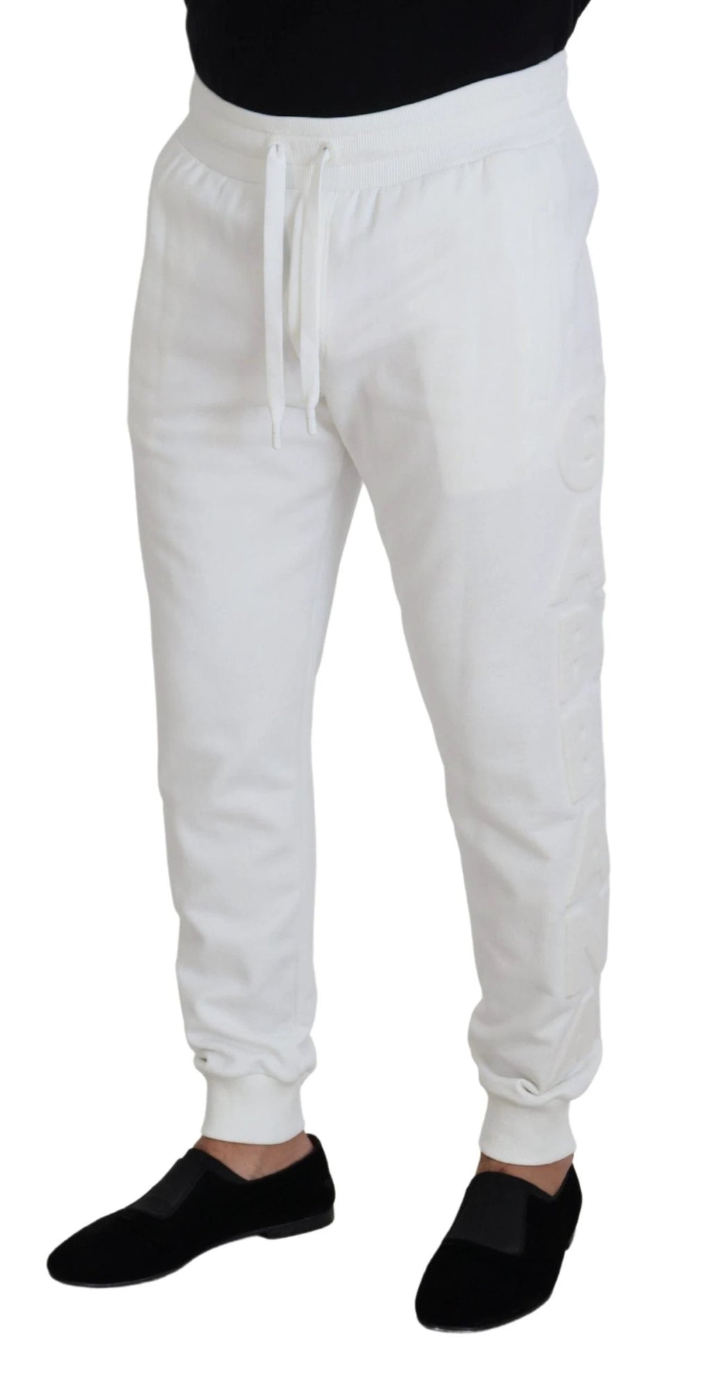 Dolce & Gabbana White Sport Logo Cotton Sweatpants Trousers Pants by Dolce & Gabbana