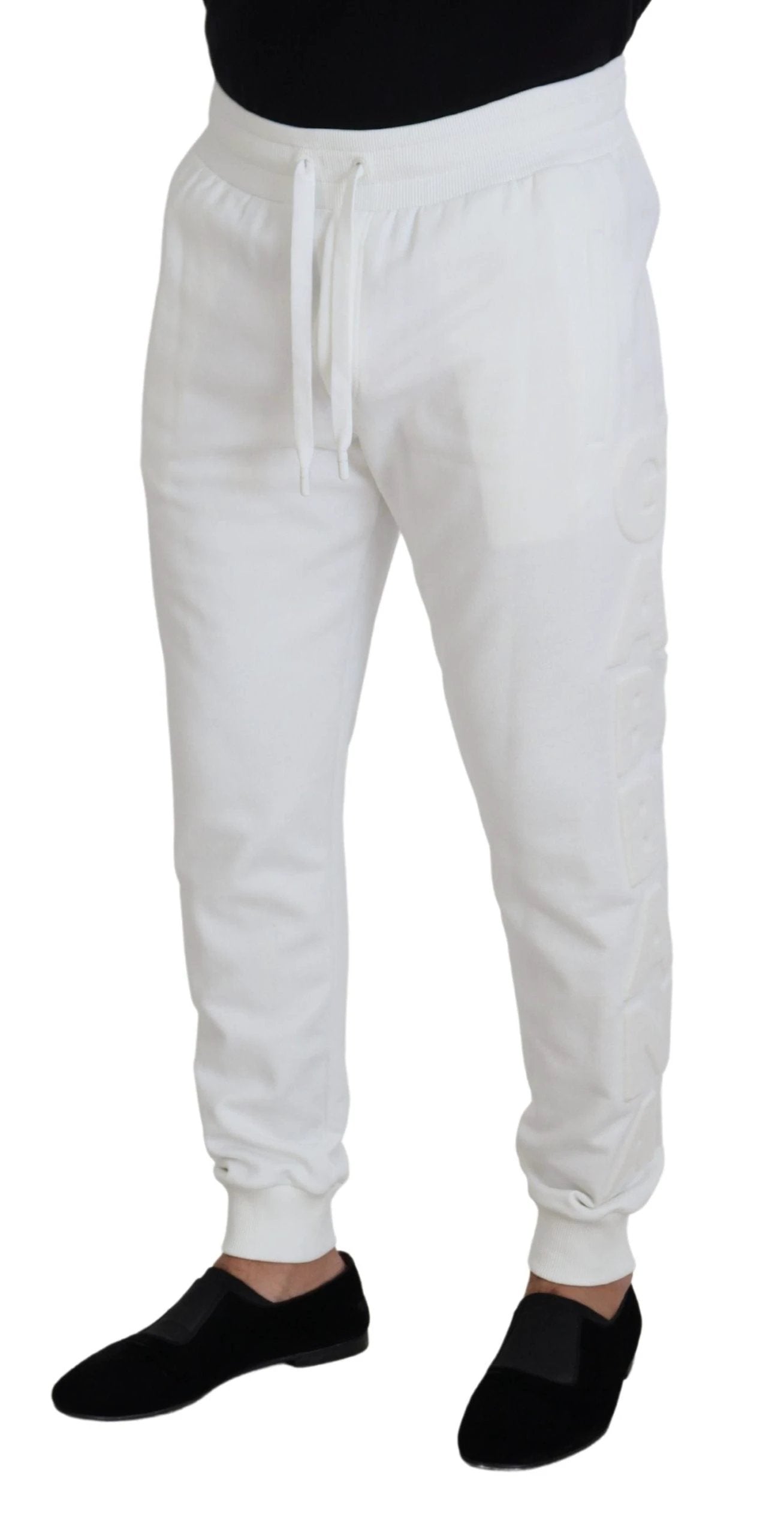 Dolce & Gabbana White Sport Logo Cotton Sweatpants Trousers Pants by Dolce & Gabbana