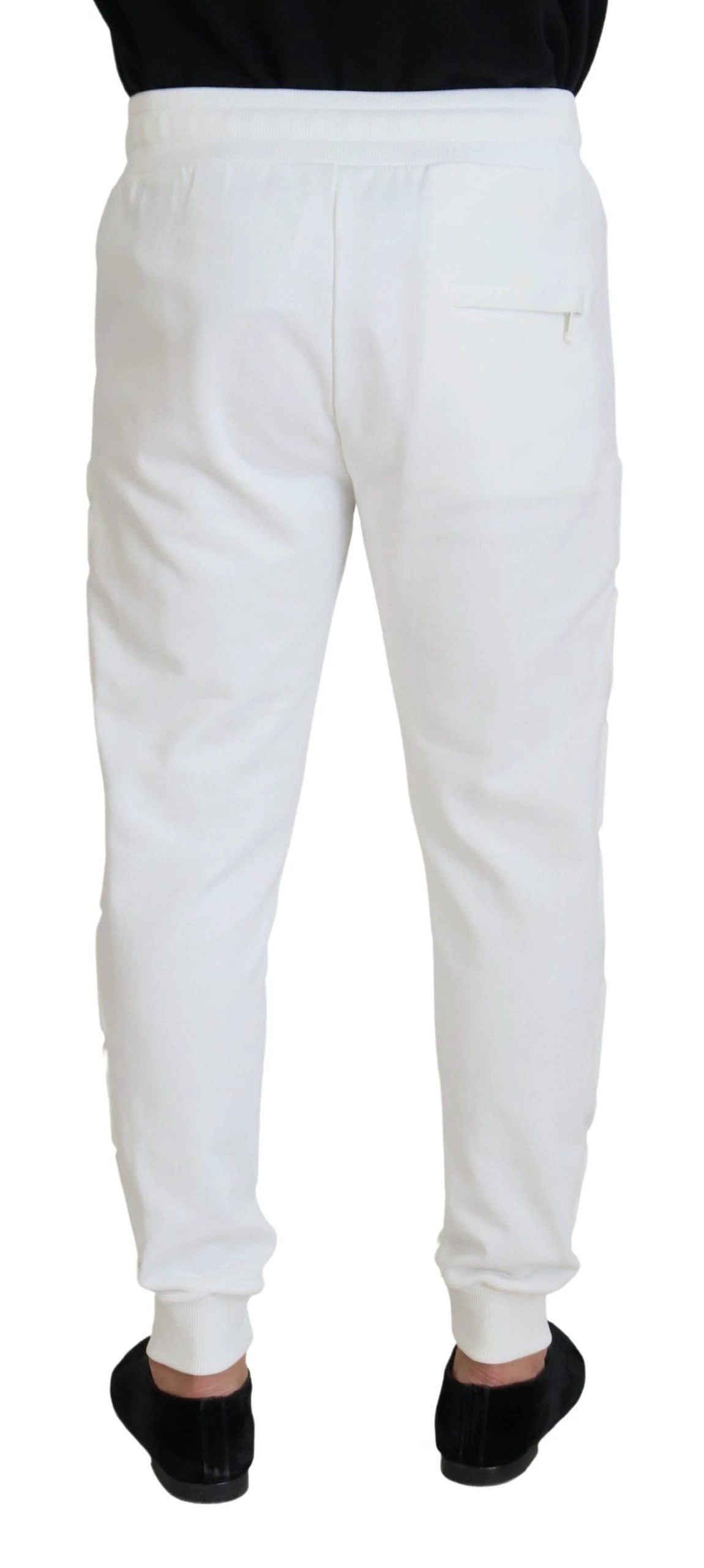 Dolce & Gabbana White Sport Logo Cotton Sweatpants Trousers Pants by Dolce & Gabbana