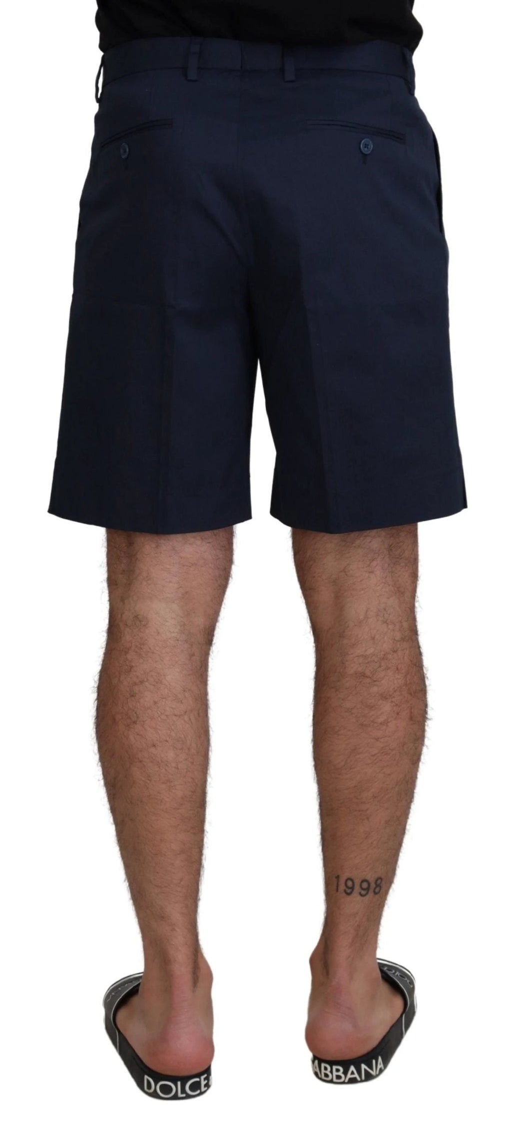 Dolce & Gabbana Blue Chinos Cotton Stretch Casual Shorts by Dolce & Gabbana