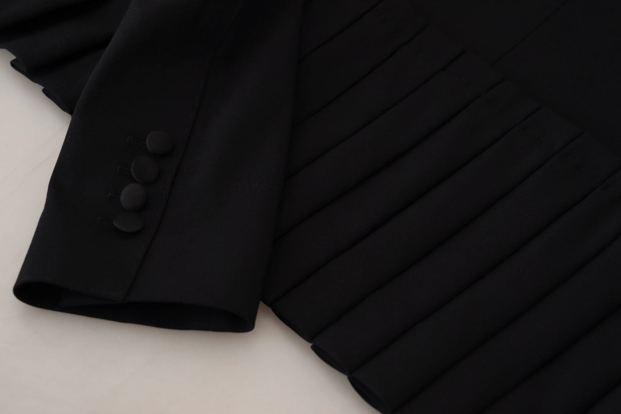 Dolce & Gabbana Black Single Breasted Fit Blazer Wool Jacket by Dolce & Gabbana