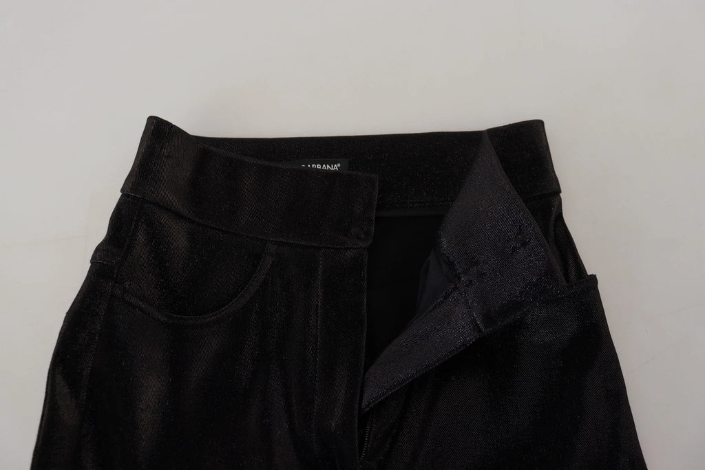 Dolce & Gabbana Black Washed Cotton Skinny Denim Jeans by Dolce & Gabbana