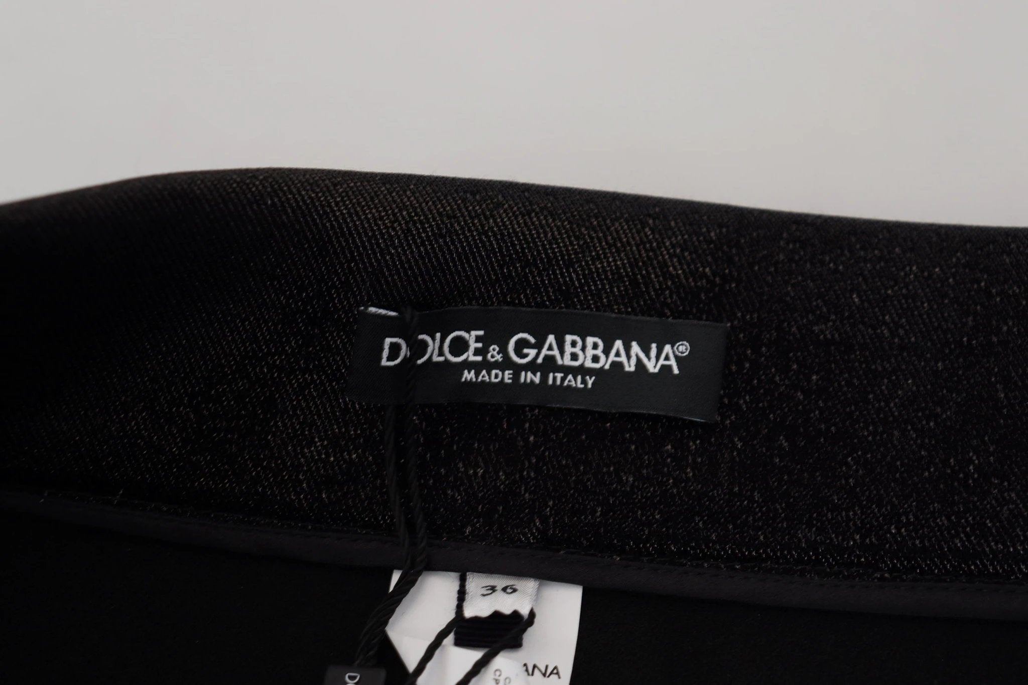 Dolce & Gabbana Black Washed Cotton Skinny Denim Jeans by Dolce & Gabbana