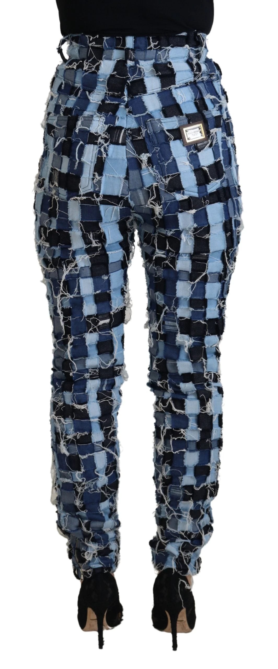 Dolce & Gabbana Multicolor Patchwork Cotton Denim Jeans by Dolce & Gabbana