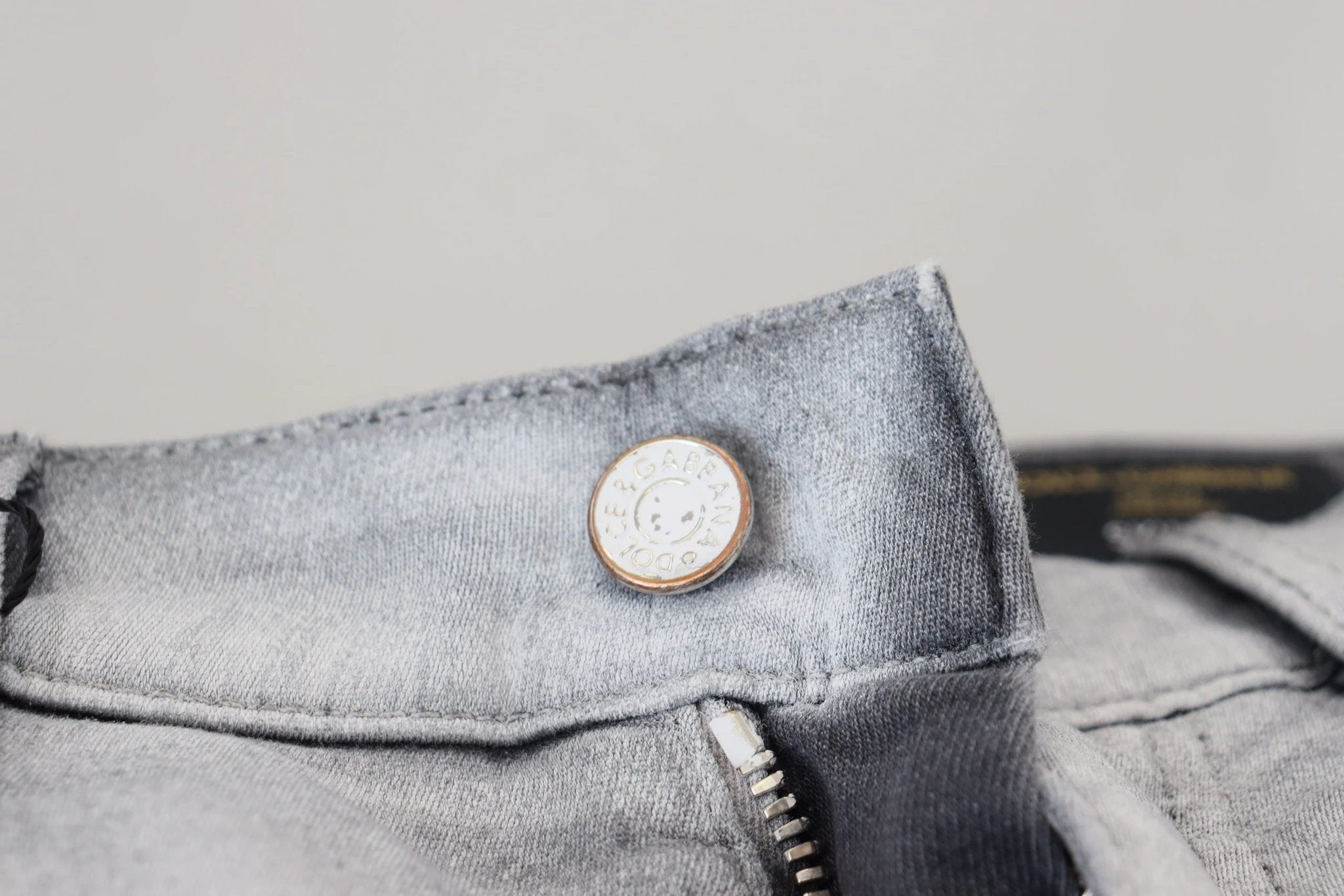 Dolce & Gabbana Gray Washed Skinny Men Denim Jeans by Dolce & Gabbana