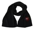 Dolce & Gabbana Black Sacred Heart #DGLovesLondon Wrap Scarf by Dolce & Gabbana