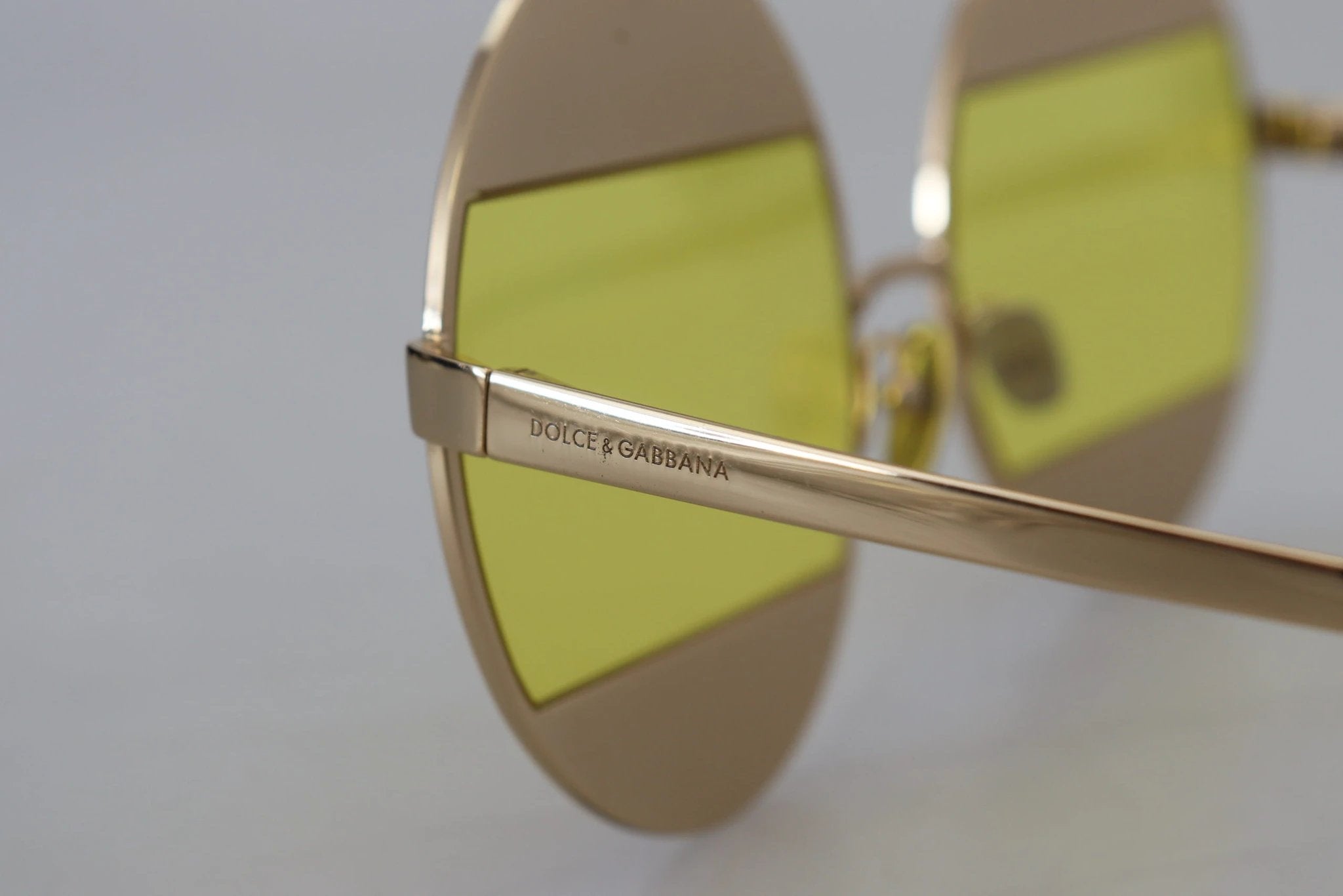 Dolce & Gabbana Gold Oval Metal Crystals Shades DG2209B Sunglasses by Dolce & Gabbana
