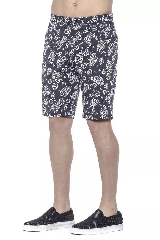 Shorts Bermudes en coton bleu PT Torino pour homme