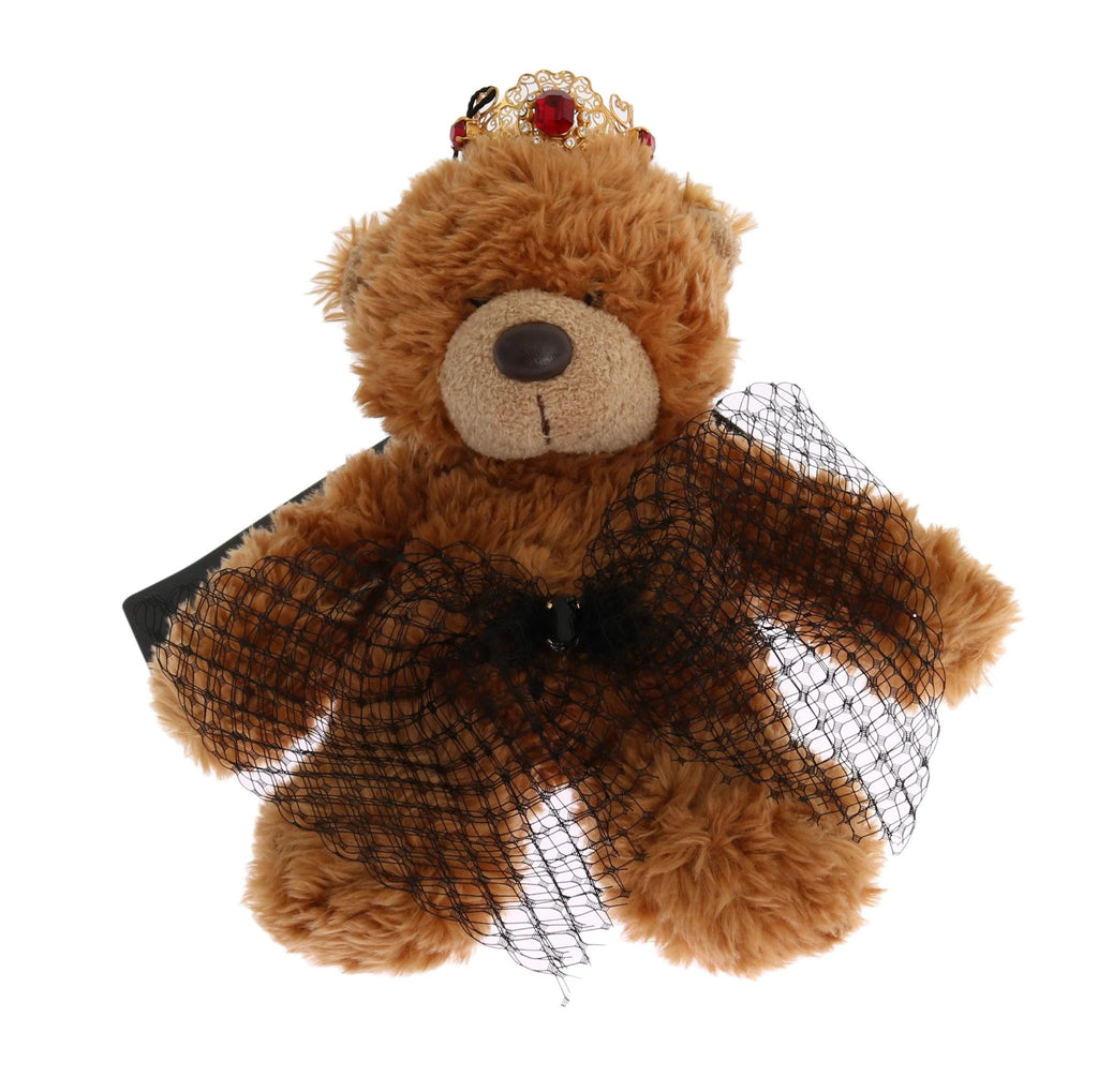 Dolce & Gabbana Teddy Bear Gold Crystal Crown Tiara Diadem Hair Band by Dolce & Gabbana
