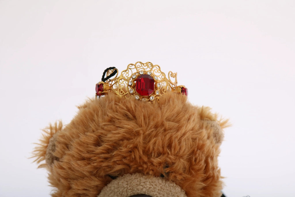 Dolce & Gabbana Teddy Bear Gold Crystal Crown Tiara Diadem Hair Band by Dolce & Gabbana