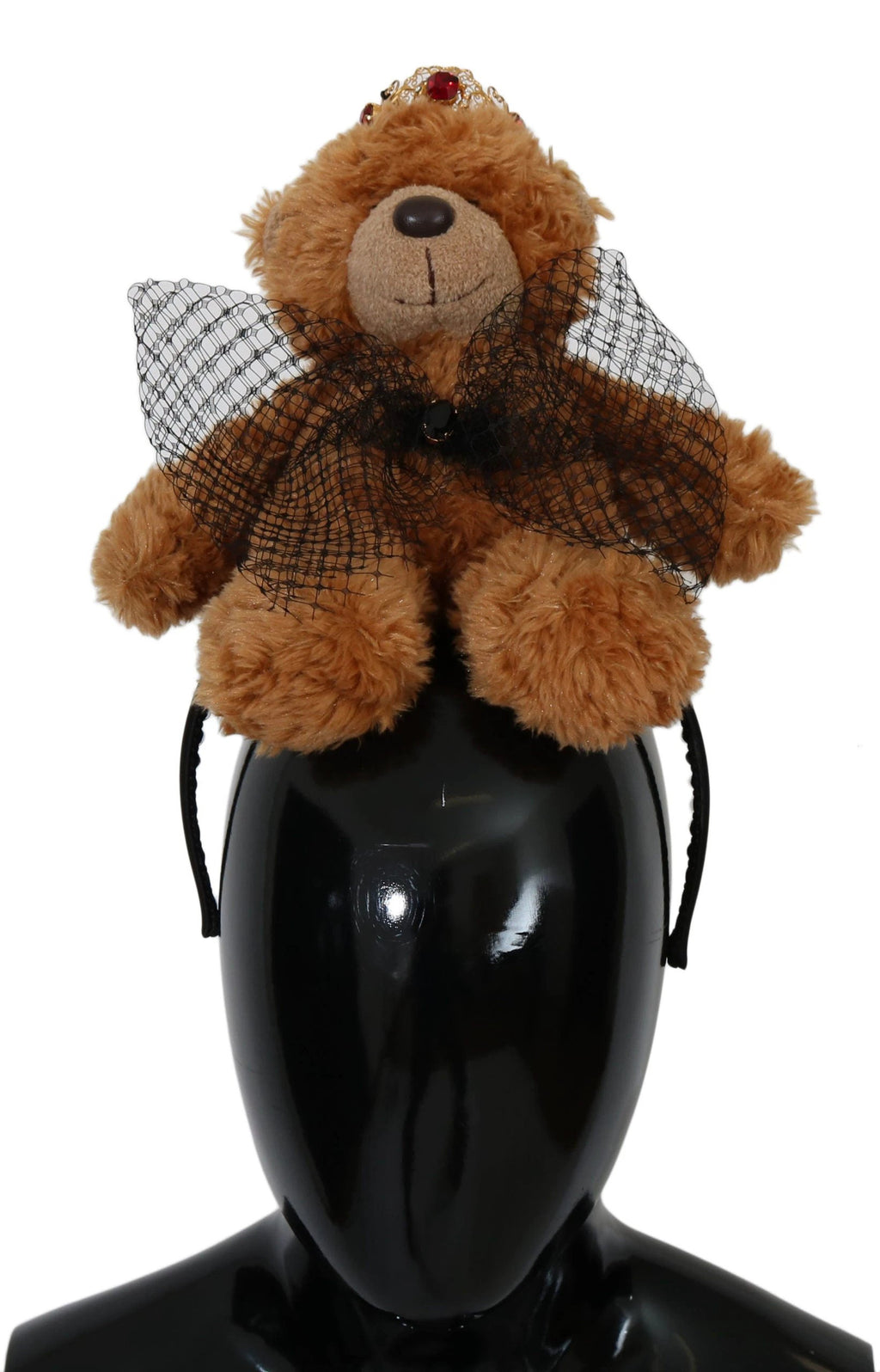 Dolce & Gabbana Teddy Bear Gold Crystal Crown Tiara Diadem Hair Band by Dolce & Gabbana