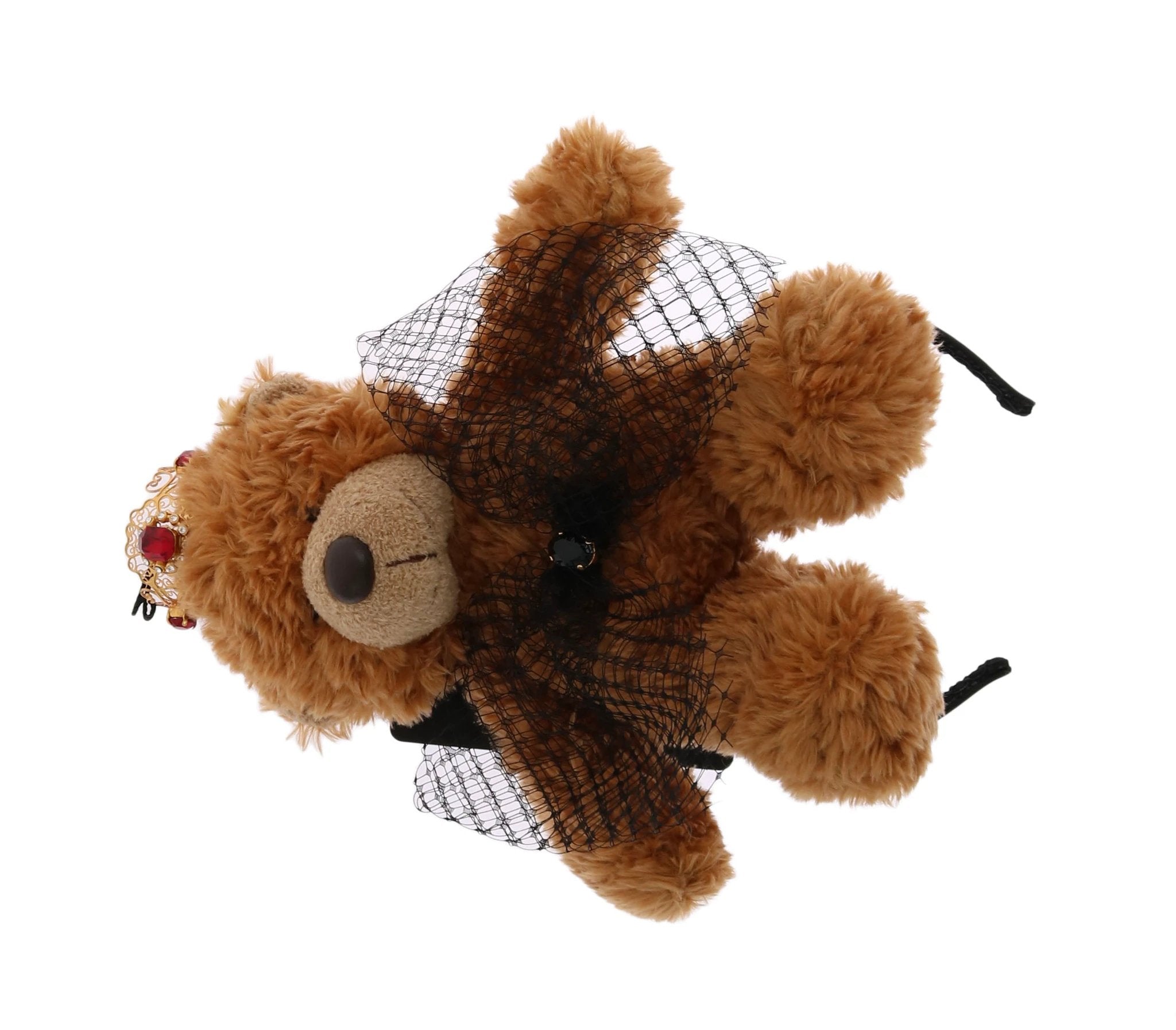 Dolce & Gabbana Teddy Bear Gold Crystal Crown Tiara Diadem Hair Band by Dolce & Gabbana