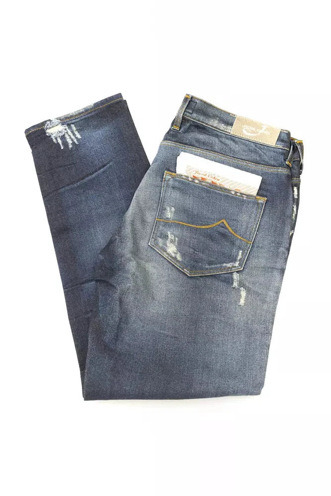 Jacob Cohen Blue Cotton Jeans & Pant by Jacob Cohen