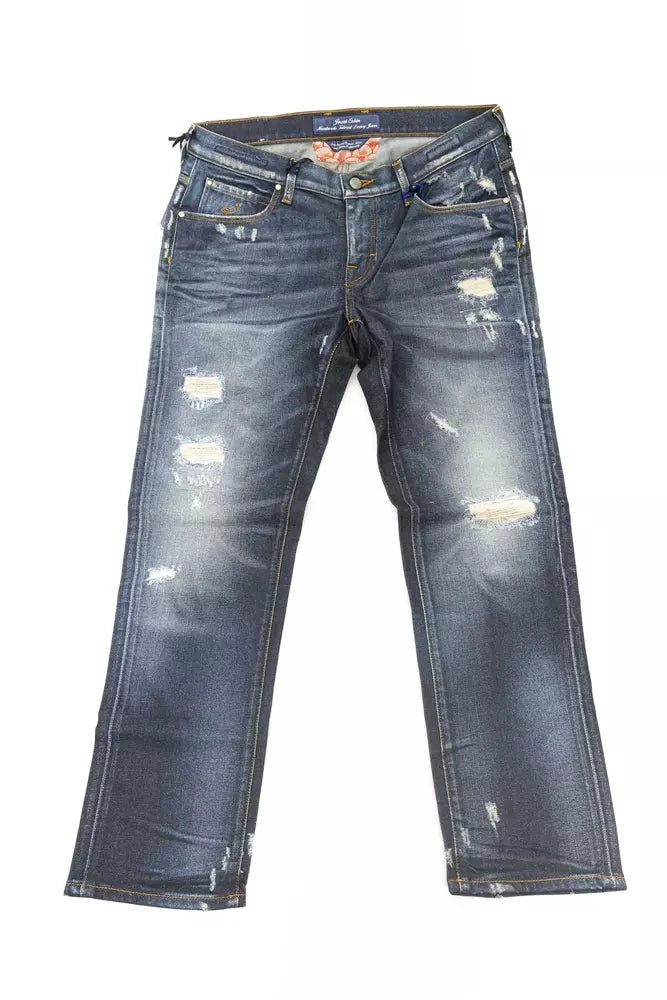 Jacob Cohen Blue Cotton Jeans & Pant by Jacob Cohen