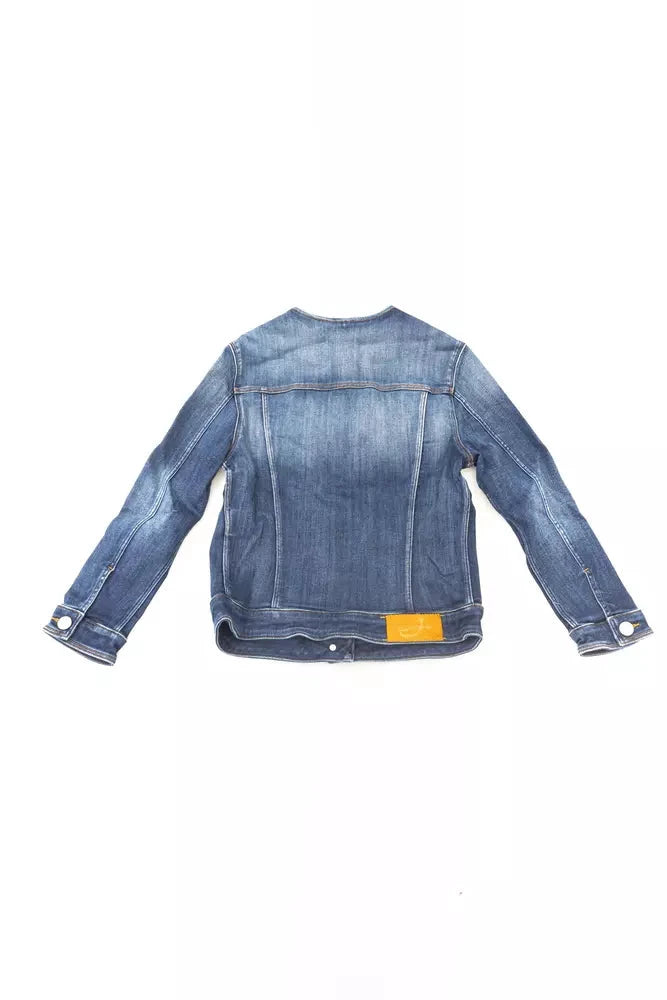 Jacob Cohen Blue Cotton Women Jacket by Jacob Cohen
