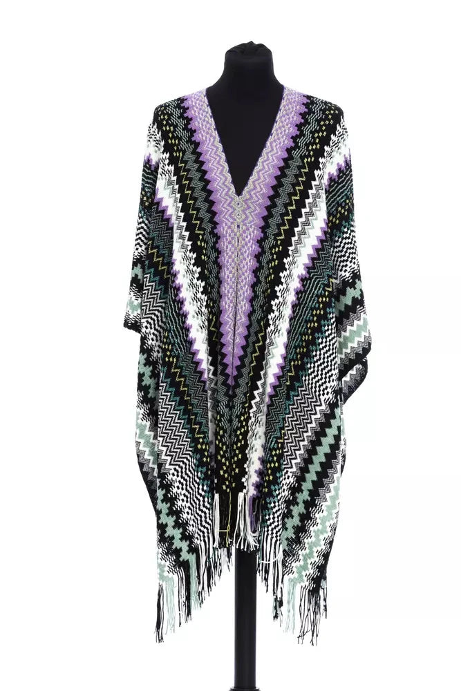 Missoni Multicolor Wool Women Poncho by Missoni