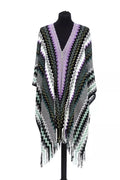 Missoni Multicolor Wool Women Poncho by Missoni