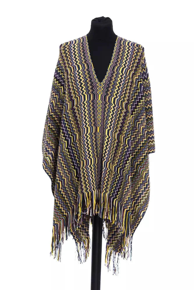 Missoni Multicolor Wool Women Poncho by Missoni