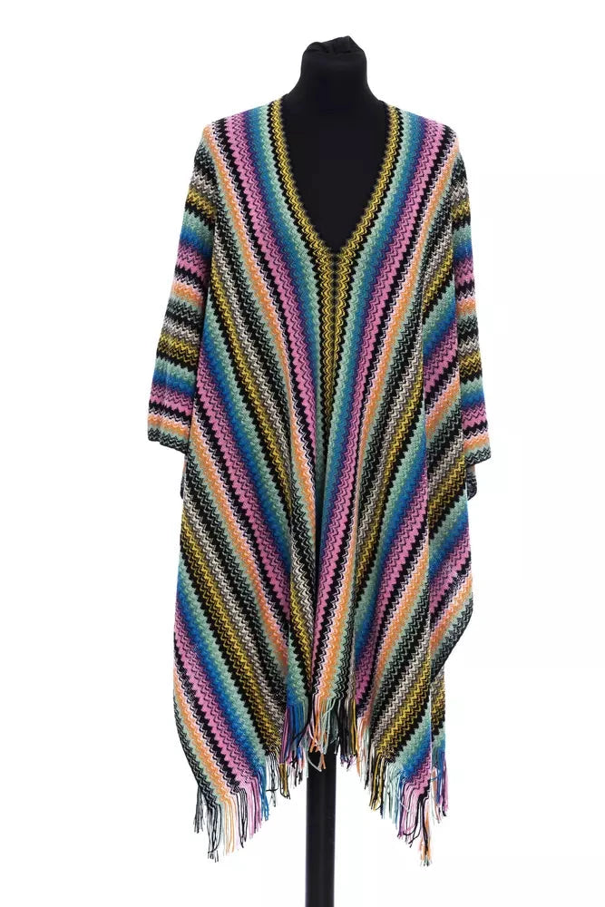 Missoni Multicolor Wool Women Poncho by Missoni