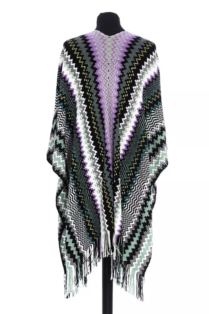 Missoni Multicolor Wool Women Poncho by Missoni