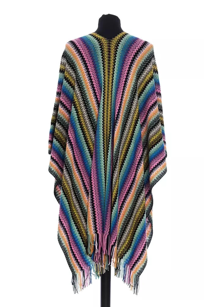 Missoni Multicolor Wool Women Poncho by Missoni
