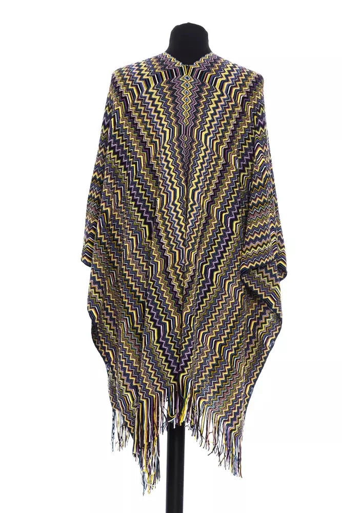 Missoni Multicolor Wool Women Poncho by Missoni