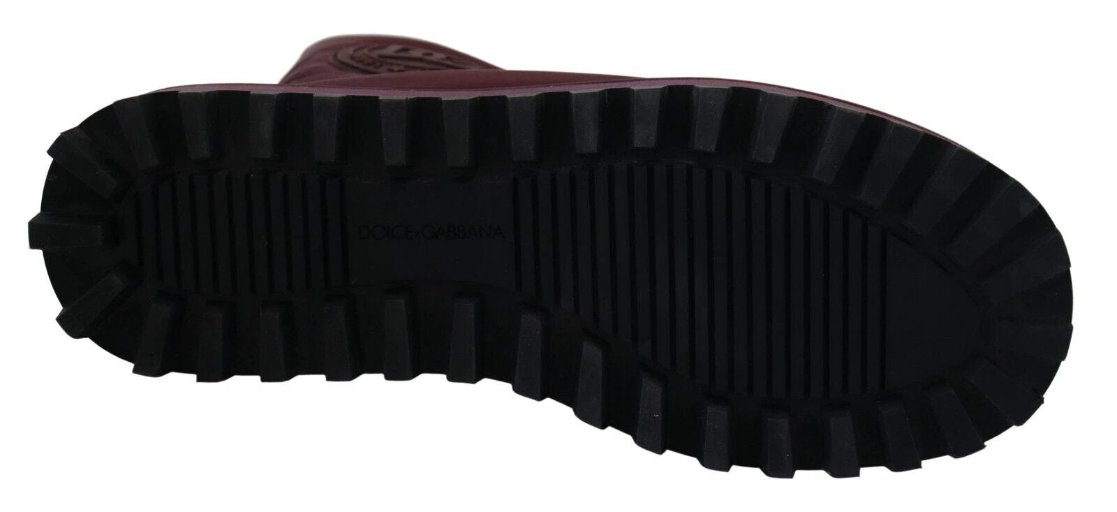 Dolce & Gabbana Bordeaux Nylon Boots Padded Mid Shoes by Dolce & Gabbana