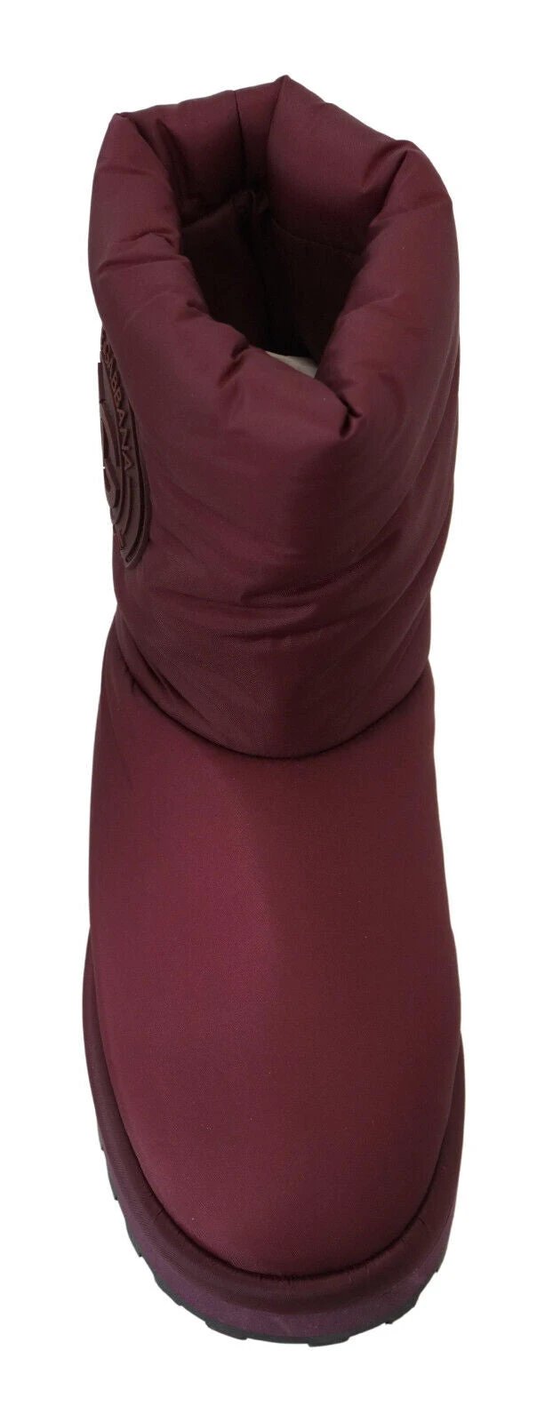 Dolce & Gabbana Bordeaux Nylon Boots Padded Mid Shoes by Dolce & Gabbana