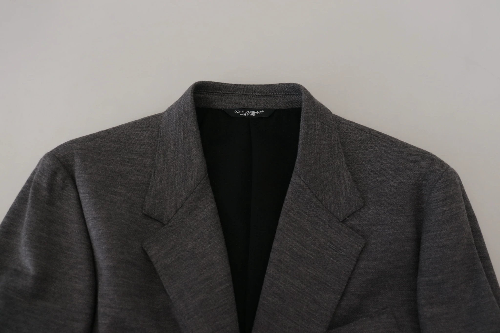 Dolce & Gabbana Gray Wool Stretch Slim Fit Jacket Blazer by Dolce & Gabbana