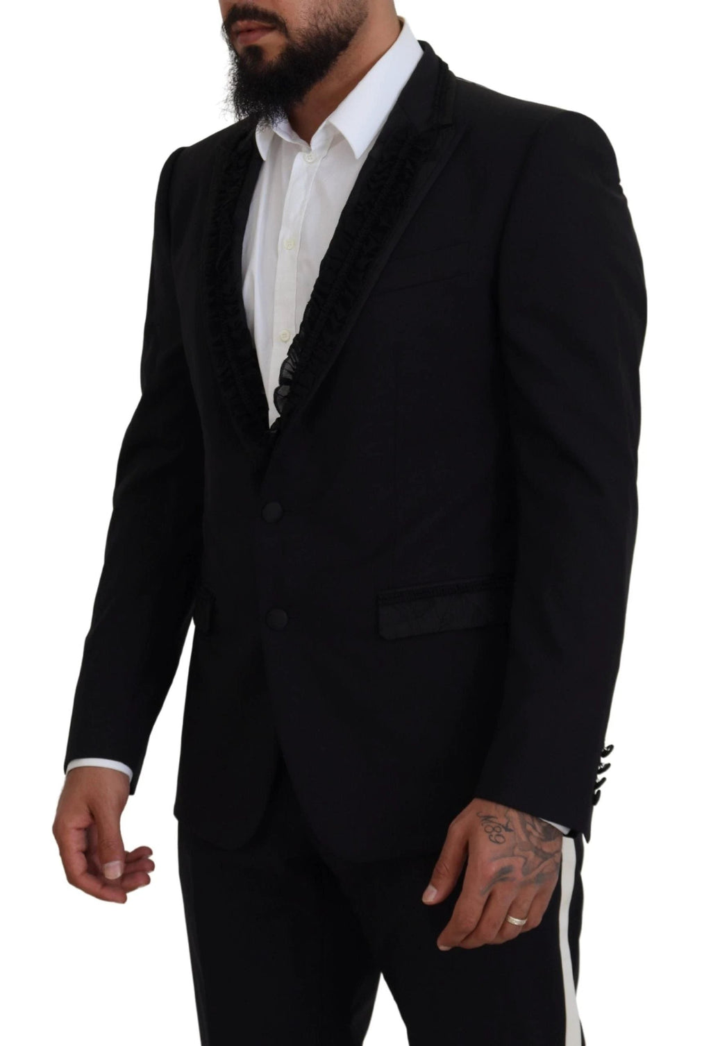Dolce & Gabbana Black MARTINI Slim Fit Jacket Blazer by Dolce & Gabbana