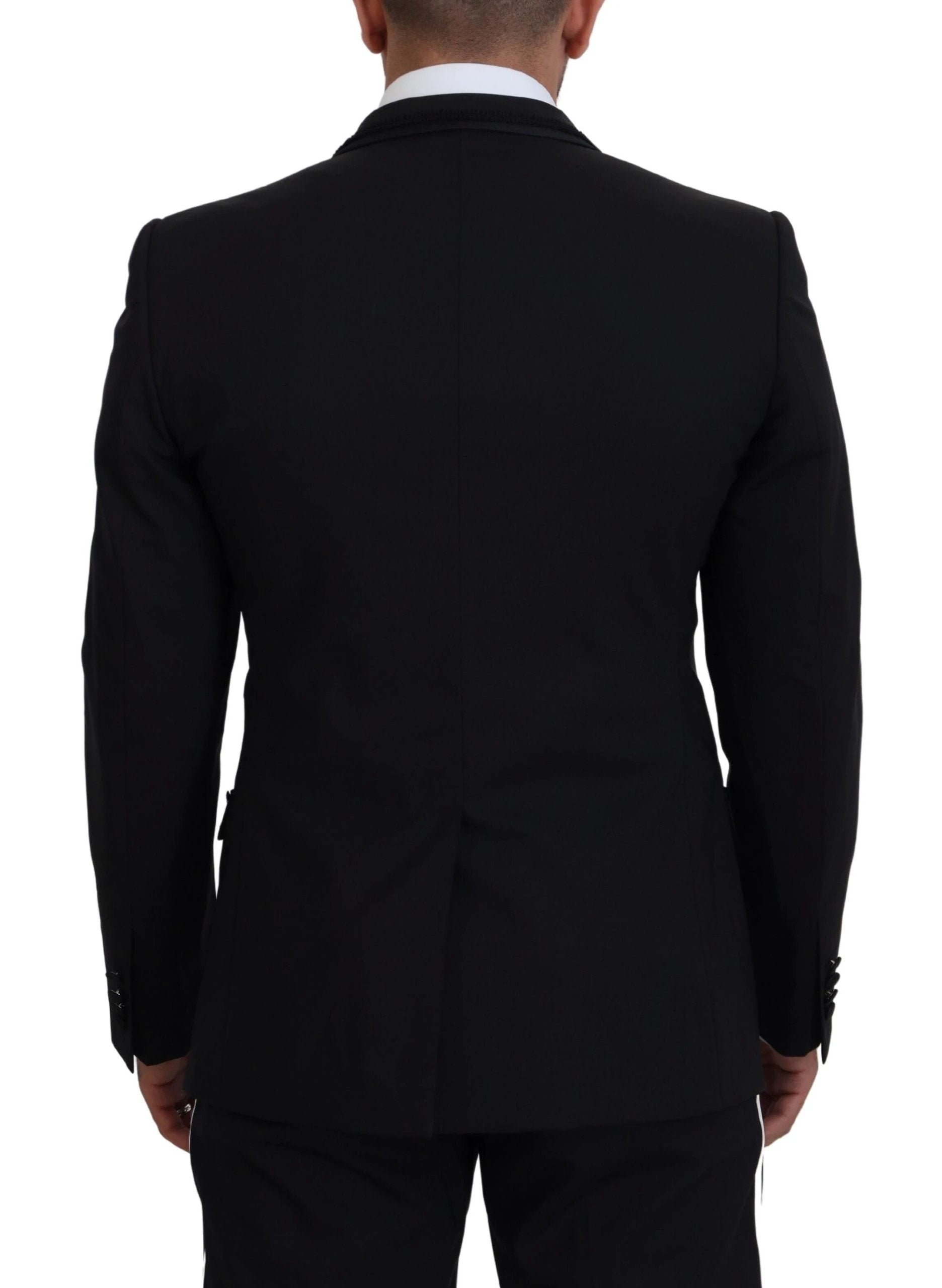 Dolce & Gabbana Black MARTINI Slim Fit Jacket Blazer by Dolce & Gabbana