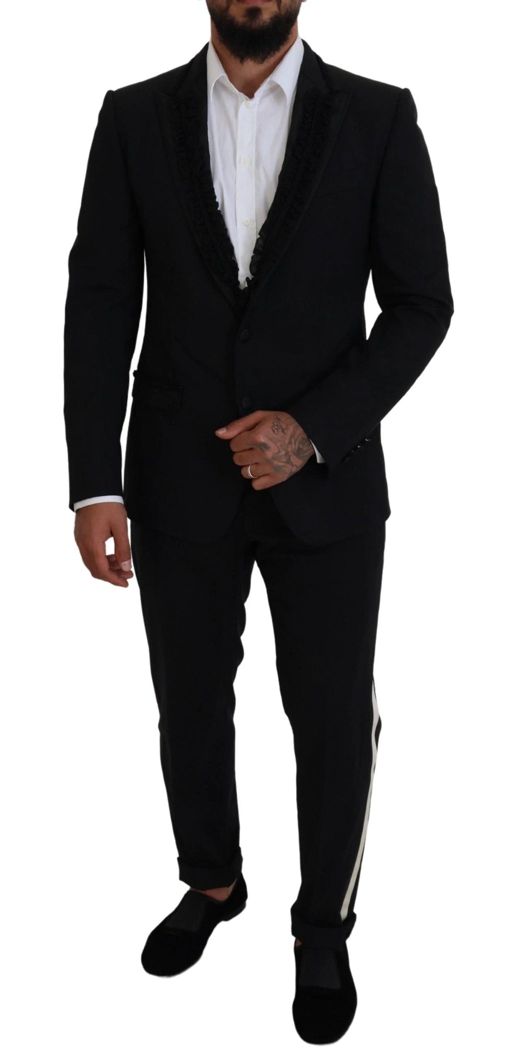 Dolce & Gabbana Black MARTINI Slim Fit Jacket Blazer by Dolce & Gabbana