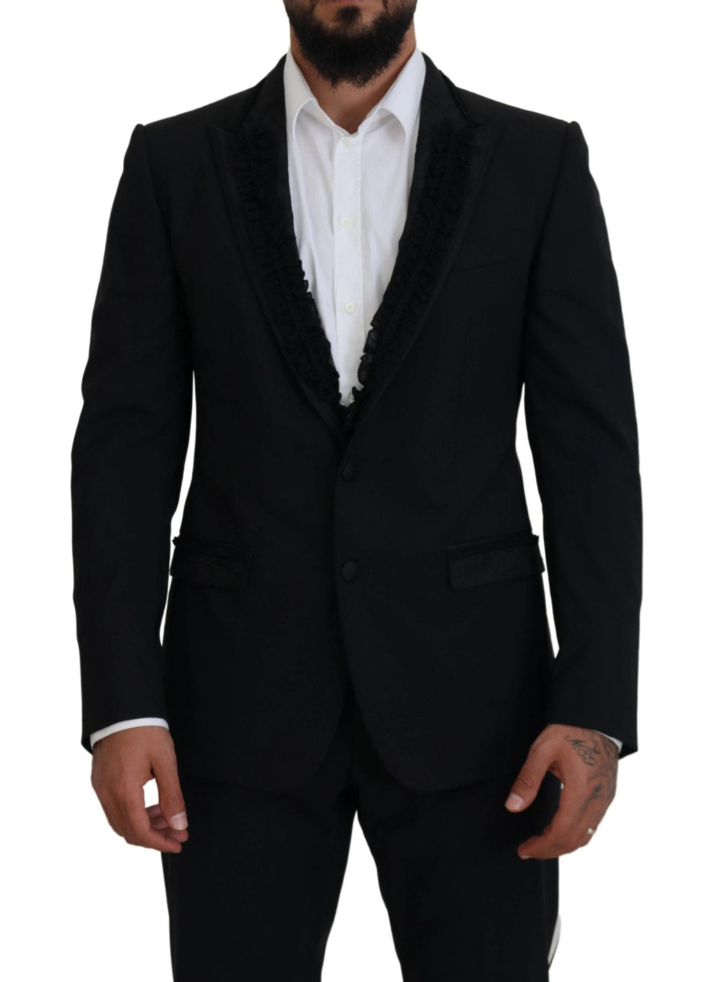 Dolce & Gabbana Black MARTINI Slim Fit Jacket Blazer by Dolce & Gabbana