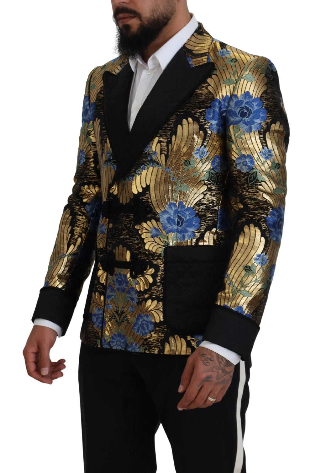 Veste croisée Dolce &amp; Gabbana en lurex doré
