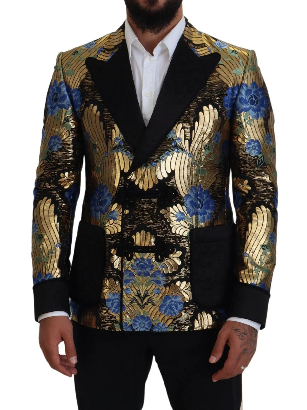 Veste croisée Dolce &amp; Gabbana en lurex doré