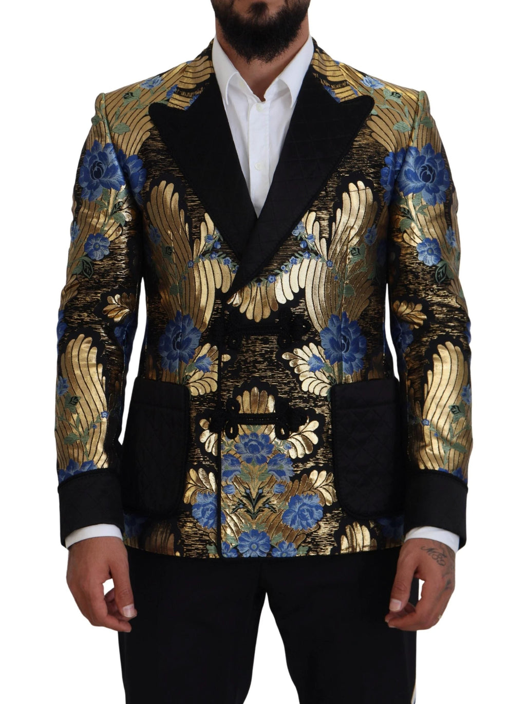Veste croisée Dolce &amp; Gabbana en lurex doré