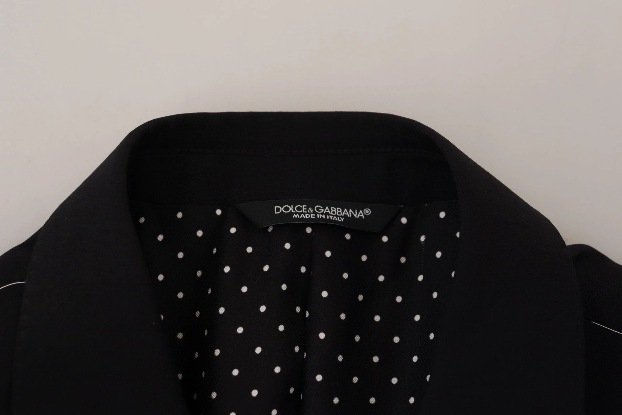 Dolce & Gabbana Black Wool Stretch Slim Fit Jacket Blazer by Dolce & Gabbana
