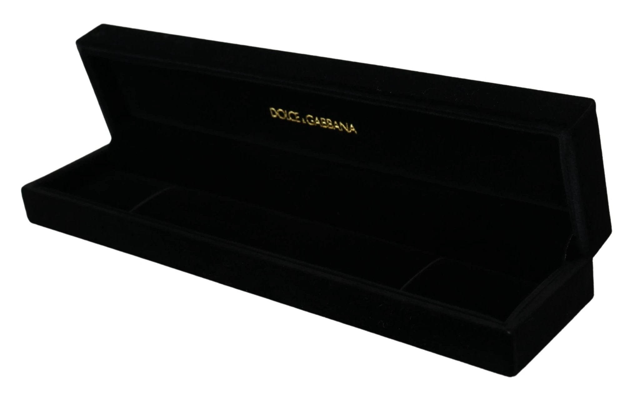 Dolce & Gabbana Black Velvet Logo Plaque Storage Bracelet Jewelry Box by Dolce & Gabbana