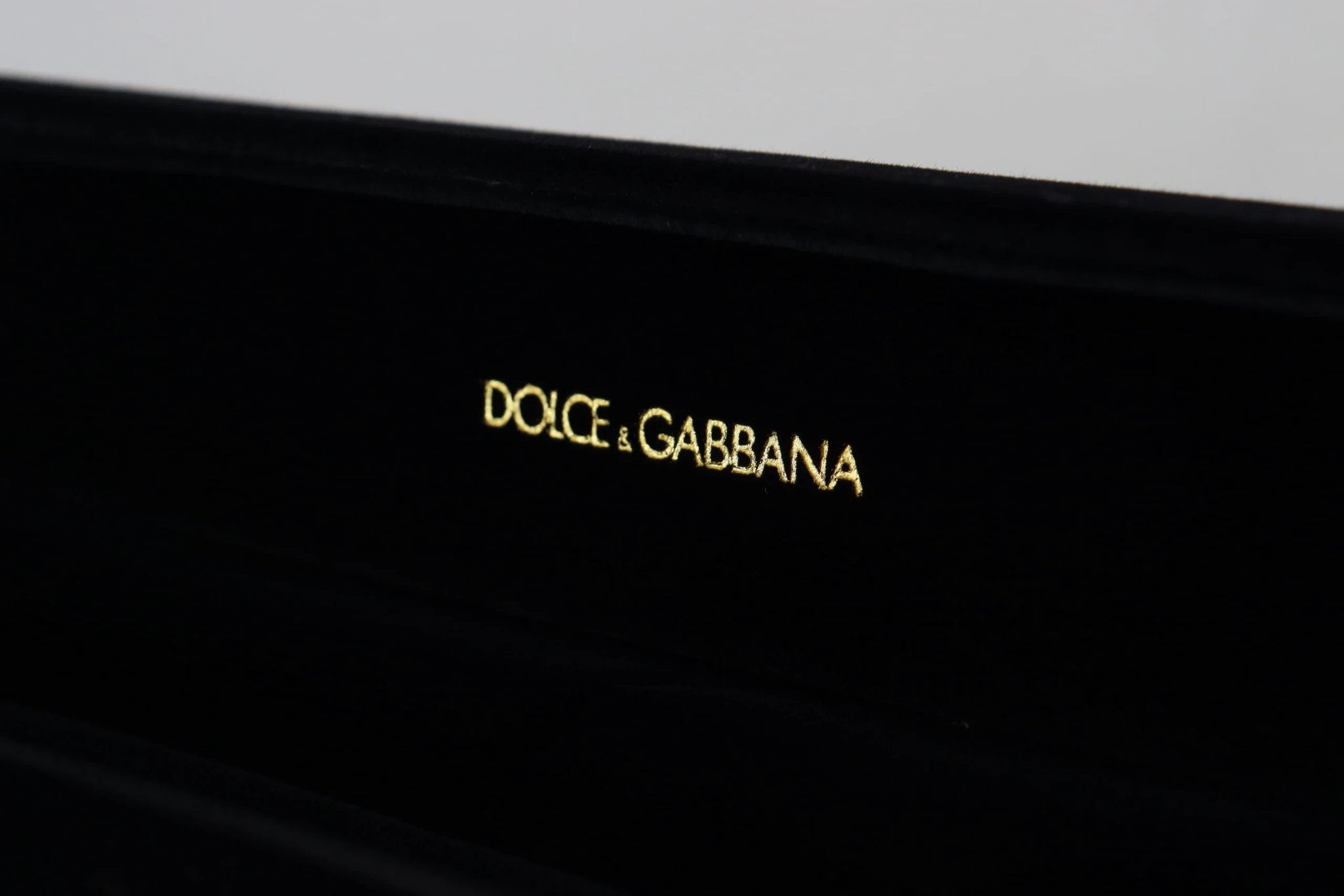 Dolce & Gabbana Black Velvet Logo Plaque Storage Bracelet Jewelry Box by Dolce & Gabbana
