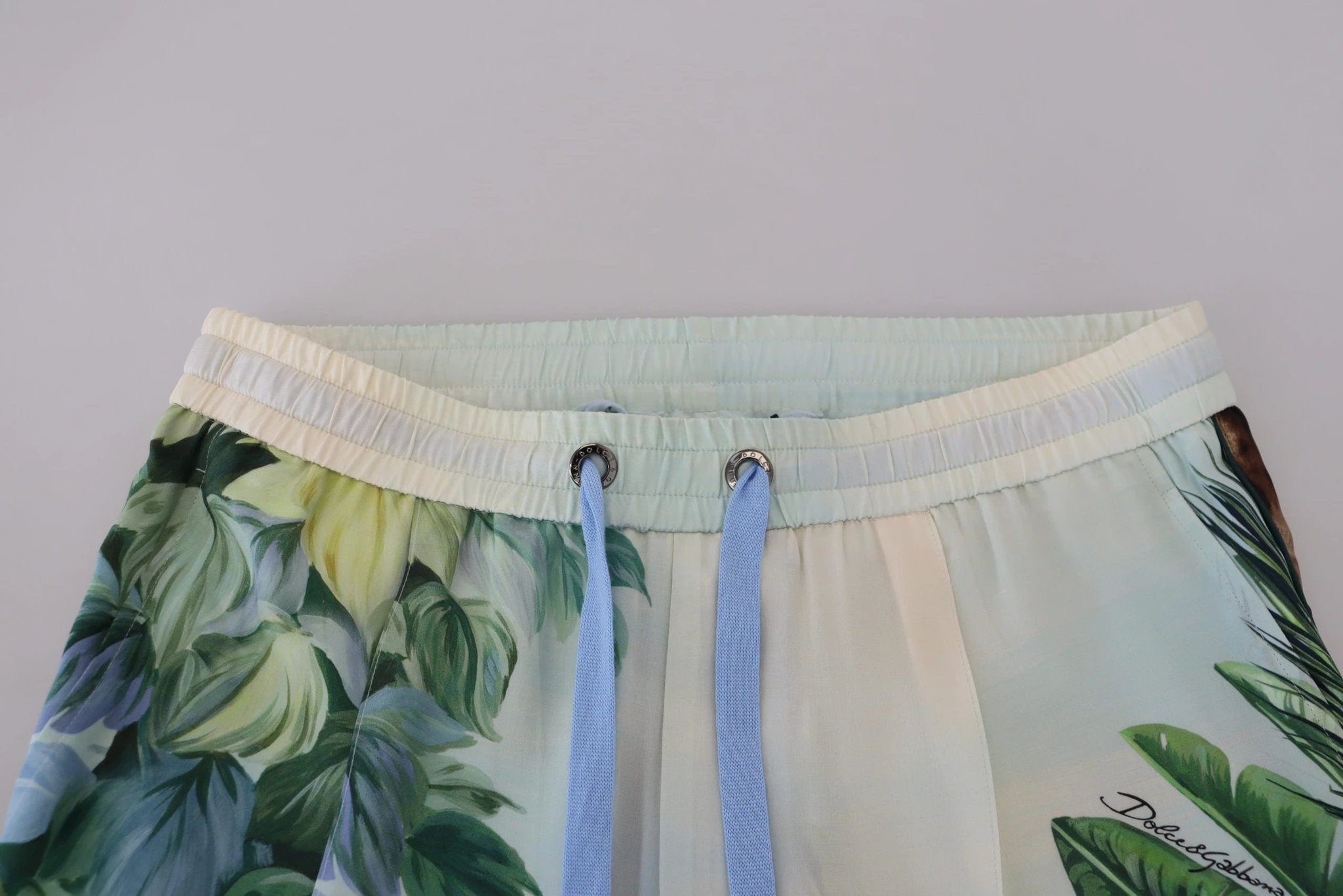 Dolce & Gabbana White Floral Printed Men Jogger Pants by Dolce & Gabbana