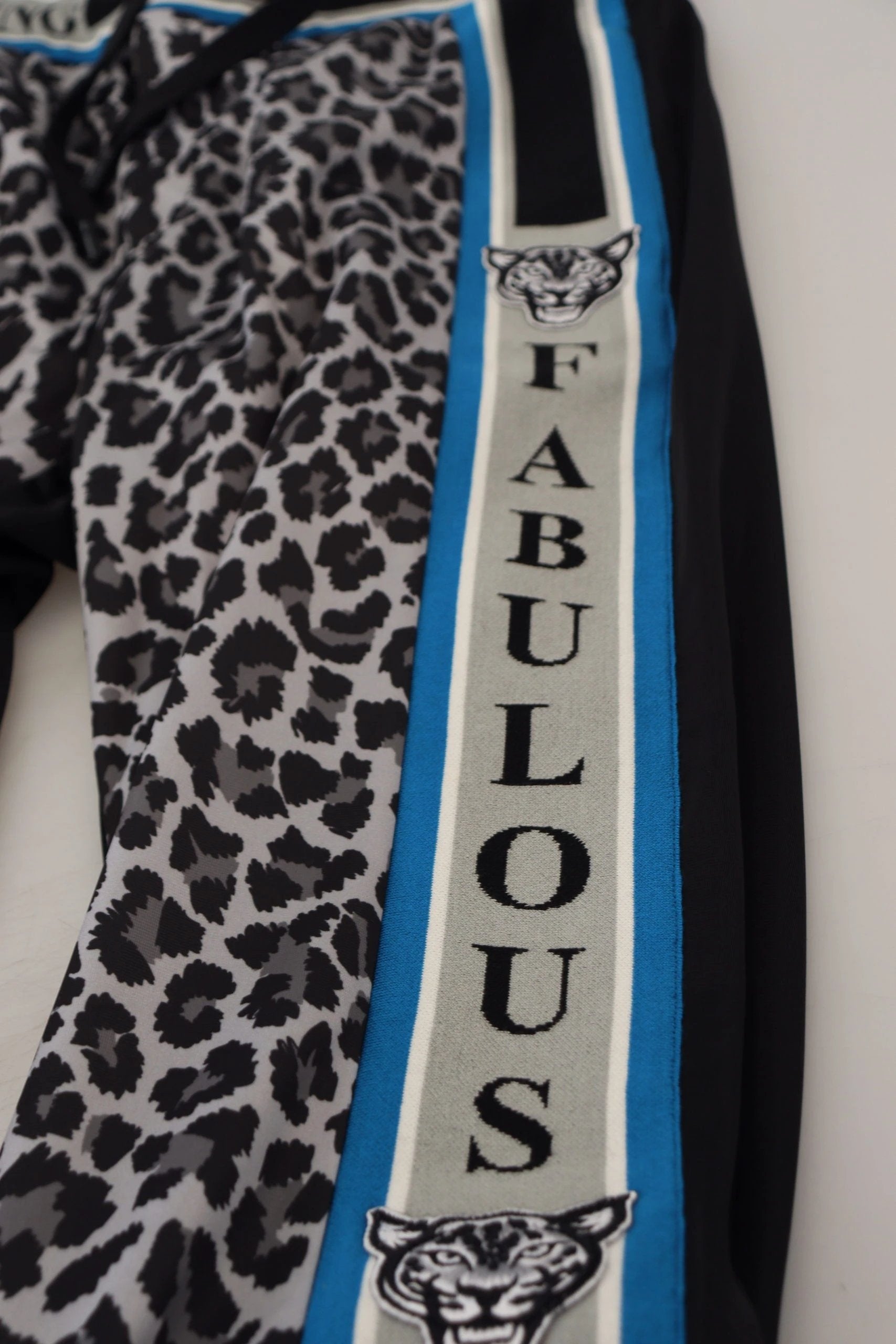 Dolce & Gabbana Multicolor DG King Leopard Print Jogger Pants by Dolce & Gabbana