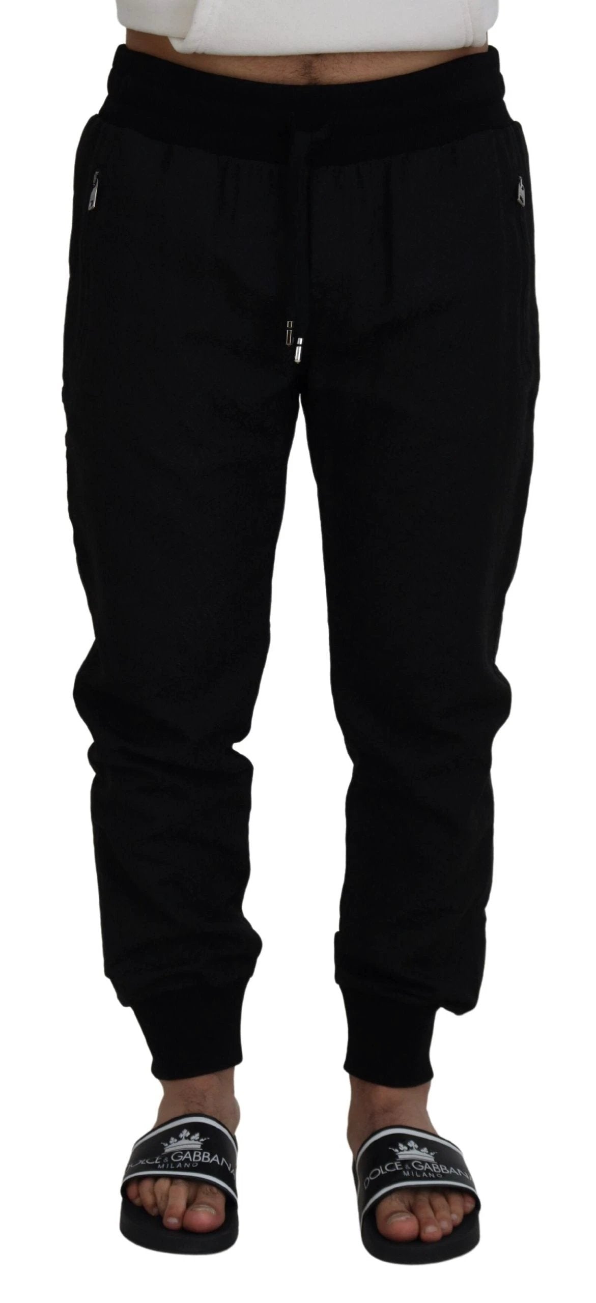 Dolce & Gabbana Black Men Casual Jogger Pants by Dolce & Gabbana